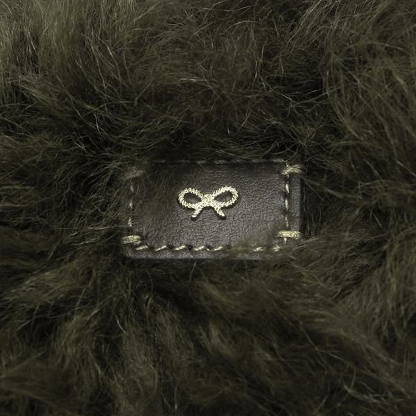 アニヤハインドマーチ クラッチバッグ アイズ シアリング アップリケ