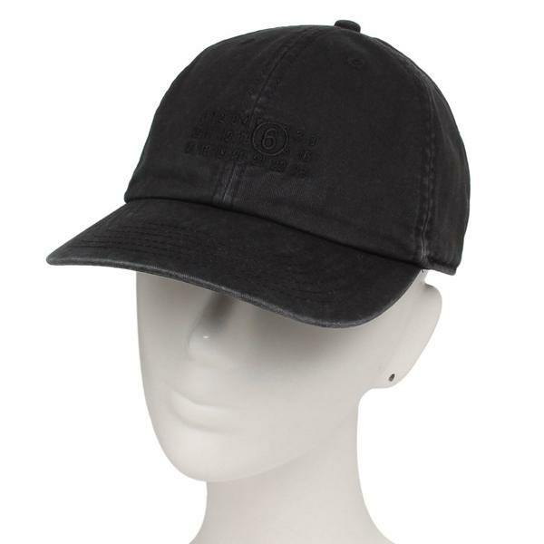 エムエムシックス メゾンマルジェラ キャップ 帽子 ブラック キッズ