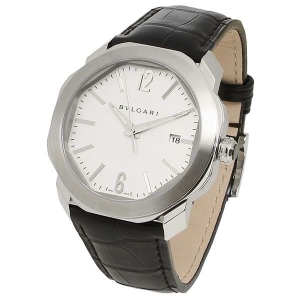 ブルガリ 時計 BVLGARI OC41C6SLD オクトローマ 自動巻き 50M防水 メンズ腕時計 ウォッチ ホワイト/シルバー 詳細画像