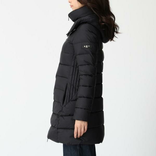 タトラス ダウンジャケット コート ポリテアマ ブラック レディース