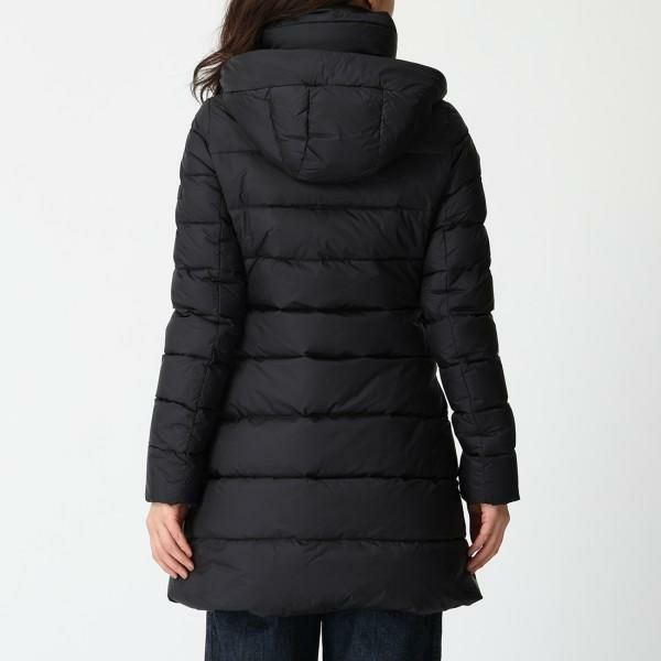 タトラス ダウンジャケット コート ポリテアマ ブラック レディース