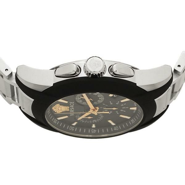 ヴェルサーチ 時計 VERSACE VEM800218 キャラクタークロノ メンズ腕時計 ウォッチ ブラック/シルバー 詳細画像