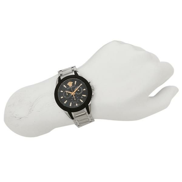 ヴェルサーチ 時計 VERSACE VEM800218 キャラクタークロノ メンズ腕時計 ウォッチ ブラック/シルバー 詳細画像