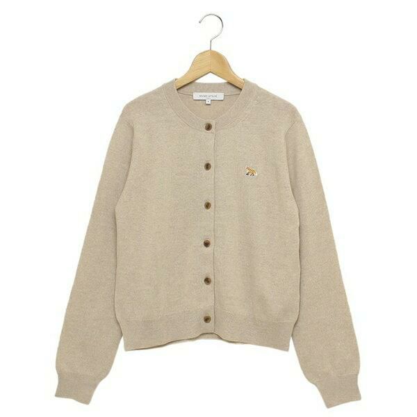 メゾンキツネ カーディガン ボレロ ベイビーフォックス ベージュ