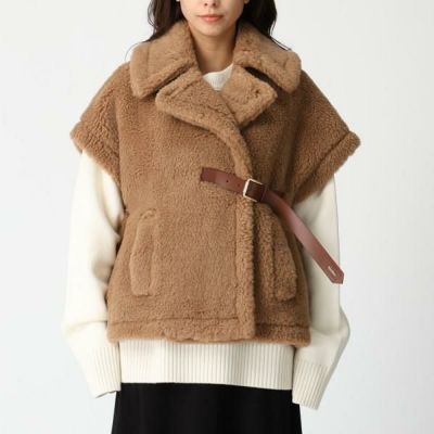 マックスマーラ コート テディ Max Mara ブラウン レディース Max Mara
