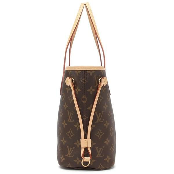 ルイヴィトン トートバッグ ネヴァーフル PM ポーチ ブラウン