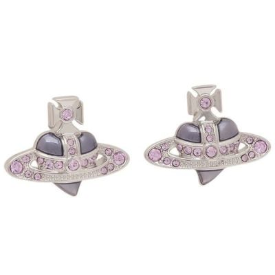 美品 箱付き 正規品 ヴィヴィアンウエストウッド ディアマンテ オーブ ピアス ヴィヴィアンウエストウッド ピアス ディアマンテ ピンク レディース