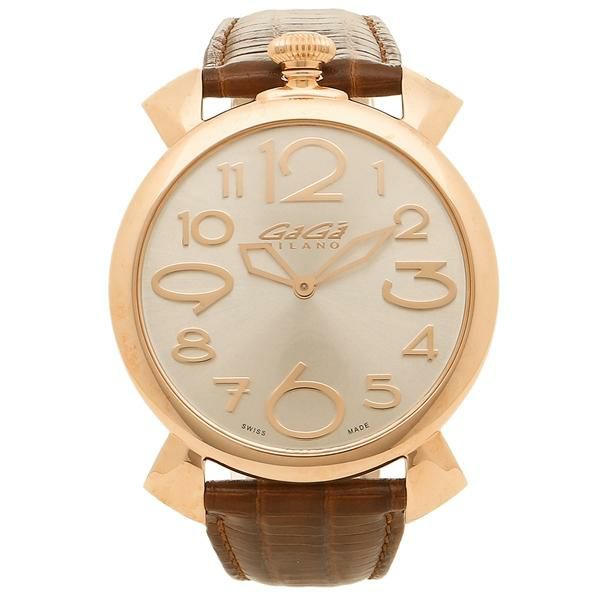 ガガミラノ 腕時計 メンズ Gaga Milano 5011 06s Brw ブラウン シルバー ローズゴールド お取り寄せ商品 Axes