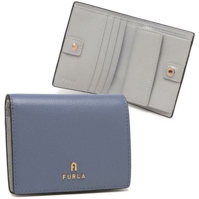 フルラ 二つ折り財布 カメリア ミニ財布 ブルー レディース FURLA WP00315 ARE000 4352S フルラ 二つ折り財布 カメリア ミニ財布 ブルー レディース FURLA