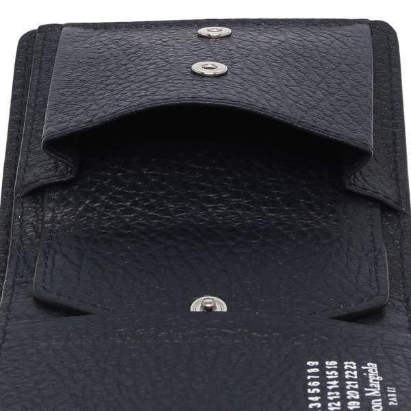 メゾンマルジェラ 二つ折り財布 4ステッチ ネイビー メンズ レディース
