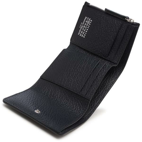 メゾンマルジェラ 三つ折り財布 ミニ財布 ネイビー メンズ レディース