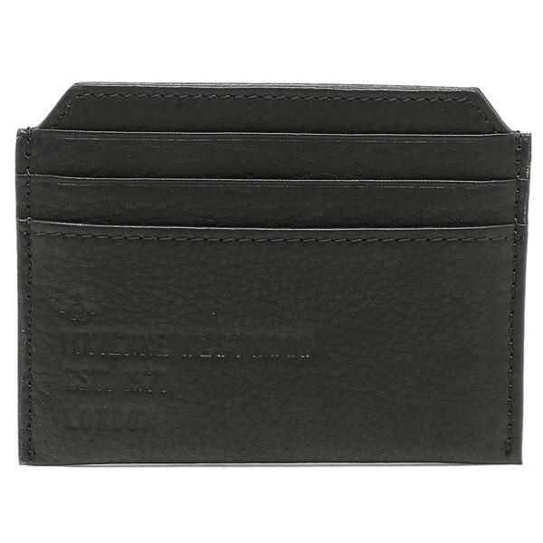 ヴィヴィアンウエストウッド パスケース VIVIENNE WESTWOOD 51110022 40240 N401 HEATH SLIM CARD HOLDER メンズ 定期入れ カードケース 無地 BLACK 黒 詳細画像