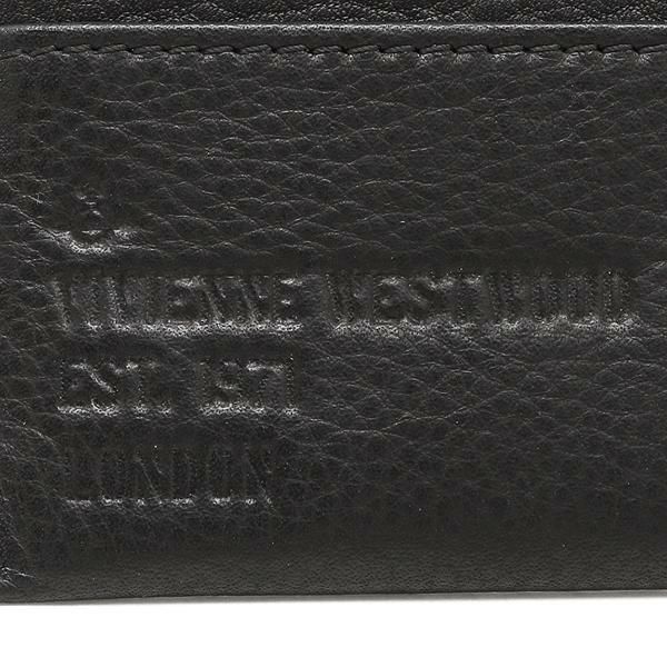 ヴィヴィアンウエストウッド パスケース VIVIENNE WESTWOOD 51110022 40240 N401 HEATH SLIM CARD HOLDER メンズ 定期入れ カードケース 無地 BLACK 黒 詳細画像