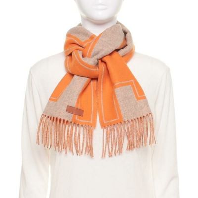 エルメス マフラー クレドゥH プティットカスク カシミア 160×30 エルメス マフラー クレドゥH プティットカスク カシミア 160×30