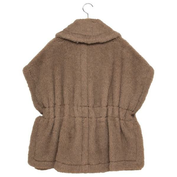 マックスマーラ コート ニューアバボ テディ ケープ ブラウン