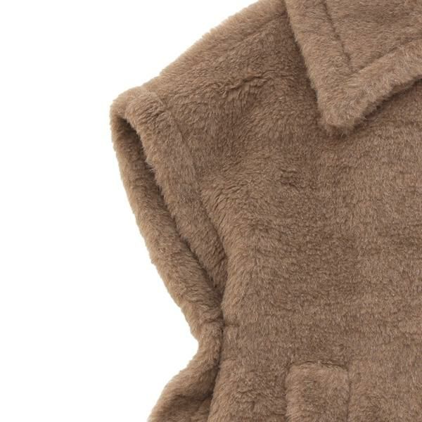 マックスマーラ コート ニューアバボ テディ ケープ ブラウン レディース Max Mara 2524736162600 005 マックスマーラ コート ニューアバボ テディ ケープ ブラウン