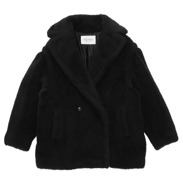 マックスマーラ コート オルガ テディベア ブラック レディース Max