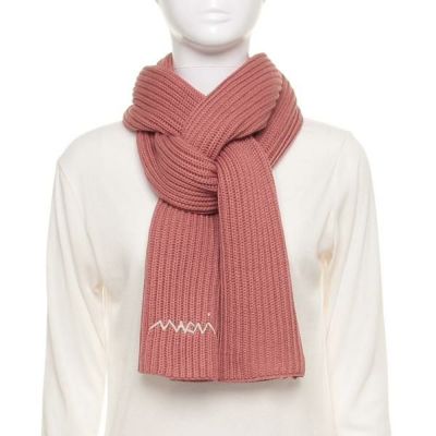 マルニ マフラー ロゴラベル フリンジ 大判 ストール グレー