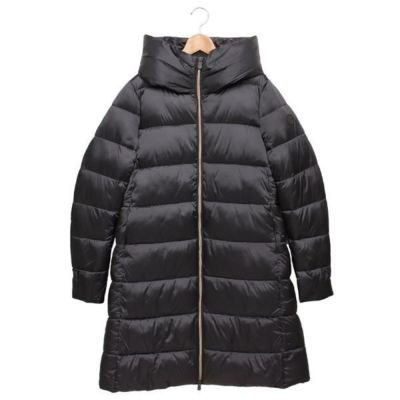 デュノ ダウンジャケット コート キルトダウン フード付き ベージュ