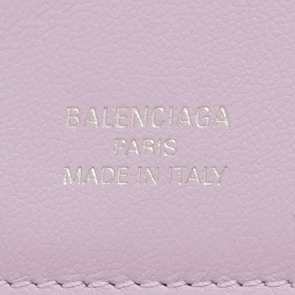 バレンシアガ 三つ折り財布 エンベロープ ミニ財布 パープル