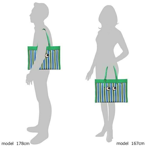 アニヤハインドマーチ トートバッグ アイズ ストライプトート メンズ