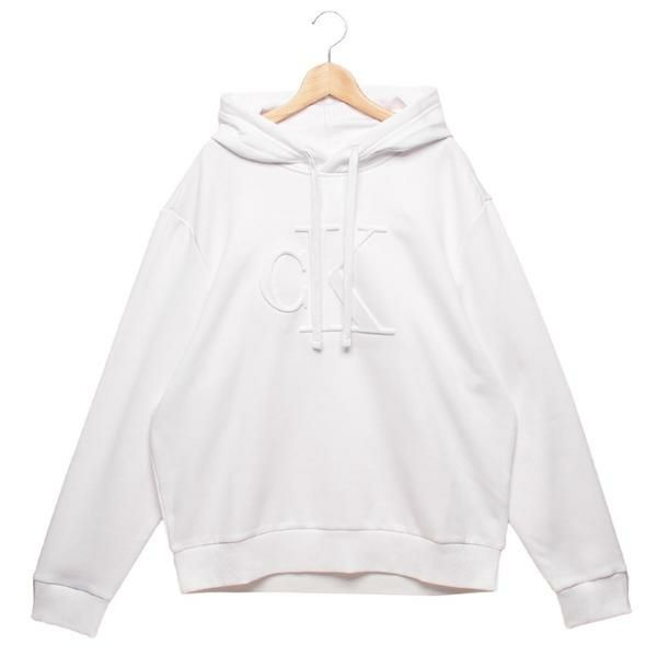 カルバンクライン パーカー フーディー エンボスド モノグラム FL スウェット エンボス加工 メンズ   40EC450YAA 110 カルバンクライン パーカー フーディー エンボスド モノグラム FL