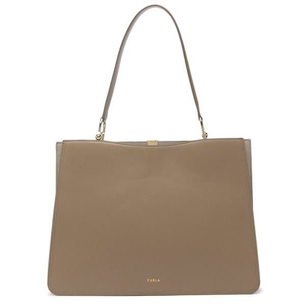 フルラ トートバッグ アガタ ベージュ ブラウン レディース FURLA