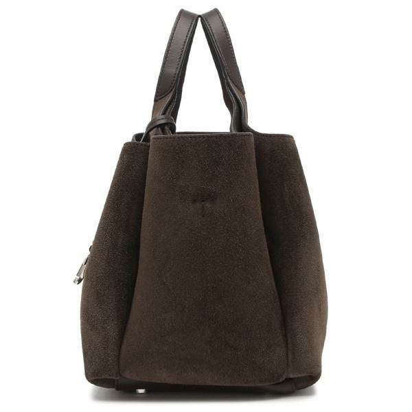 トッズ ハンドバッグ ショルダーバッグ T タイムレス スエード ミニ