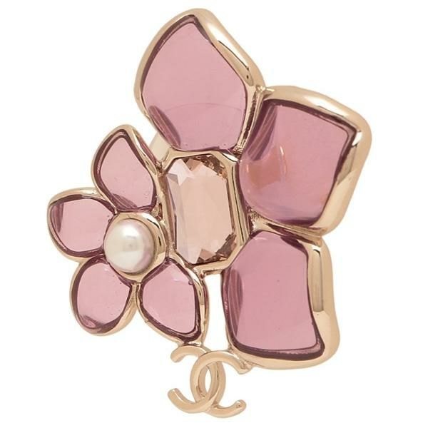 シャネル ピアス クルーズコレクション フラワーモチーフ 花 CCマーク