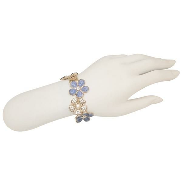 CHANEL　バングル　 フラワー 中古・古着通販】CHANEL (シャネル) フラワーヴィンテージブレスレット