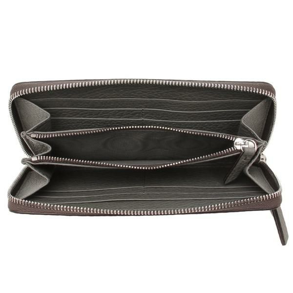 メゾンマルジェラ 長財布 ラウンドファスナー グレー メンズ