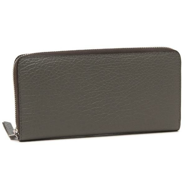 メゾンマルジェラ 長財布 ラウンドファスナー グレー メンズ