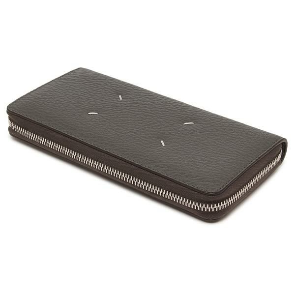 メゾンマルジェラ 長財布 ラウンドファスナー グレー メンズ