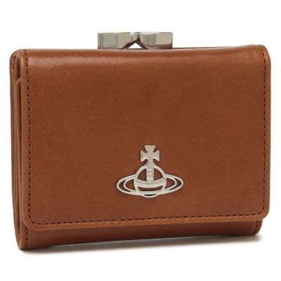 ヴィヴィアンウエストウッド 長財布 サフィアーノ ブラウン レディース