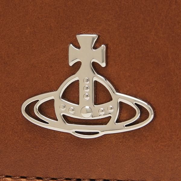 ヴィヴィアンウエストウッド 三つ折り財布 がま口 ミニ財布 ブラウン