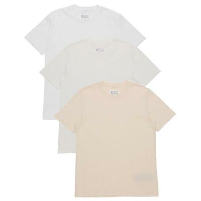 メゾンマルジェラ 3P パックTシャツ 3枚セット 4ステッチ ホワイト