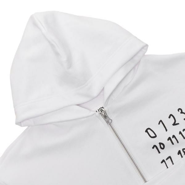 エムエムシックス メゾンマルジェラ パーカー フーディー ロゴ