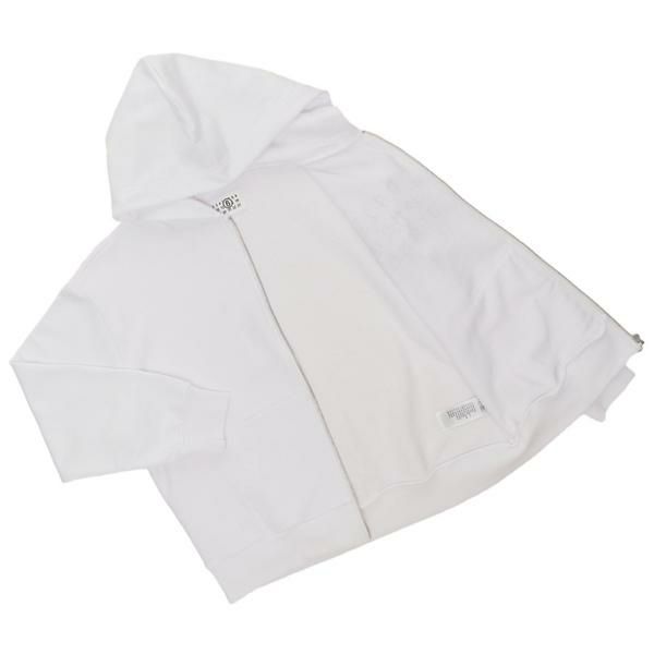 エムエムシックス メゾンマルジェラ パーカー フーディー ロゴ