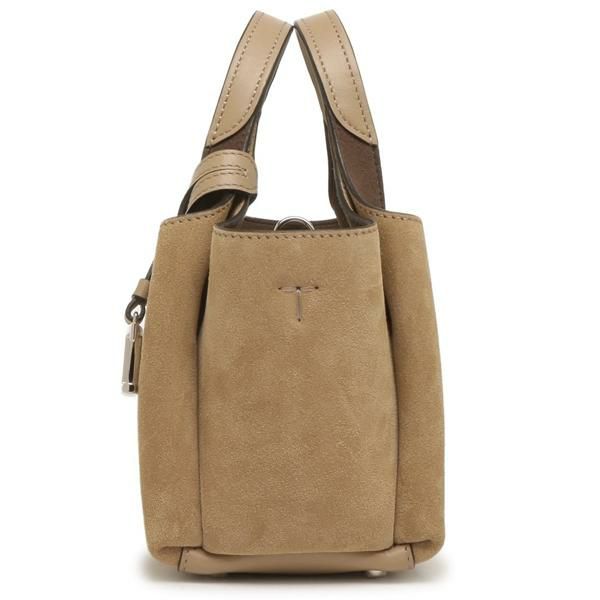 トッズ ハンドバッグ ショルダーバッグ Tタイムレス マイクロ ベージュ