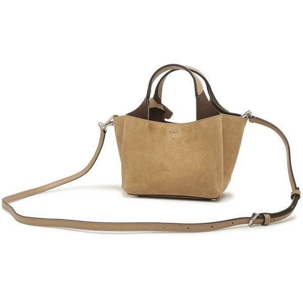 トッズ ハンドバッグ ショルダーバッグ Tタイムレス マイクロ ベージュ