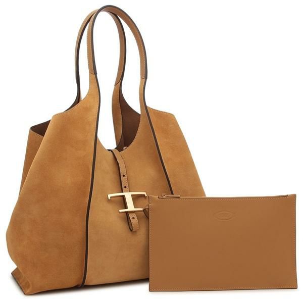 トッズ トートバッグ Tタイムレス ミディアム ブラウン レディース