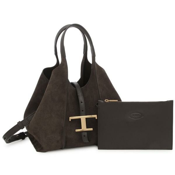 トッズ ハンドバッグ ショルダーバッグ T タイムレス スエード