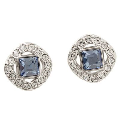 スワロフスキー アクセサリー ピアス SWAROVSKI 5352048 ANGELIC SQUARE EARRINGS レディース ブルー/シルバー