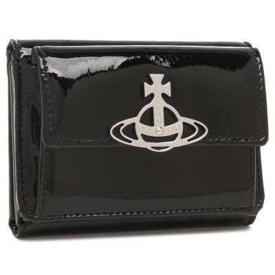 ヴィヴィアンウエストウッド 三つ折り財布 ブラック メンズ レディース