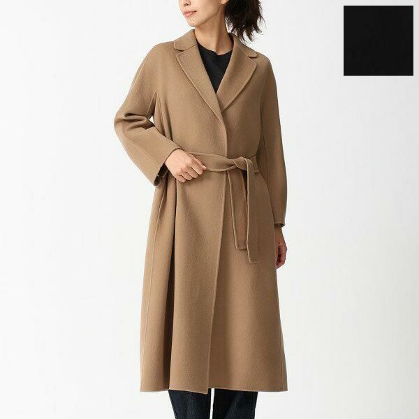 マックスマーラ コート マニュエラ ベルト付き ブラウン レディース