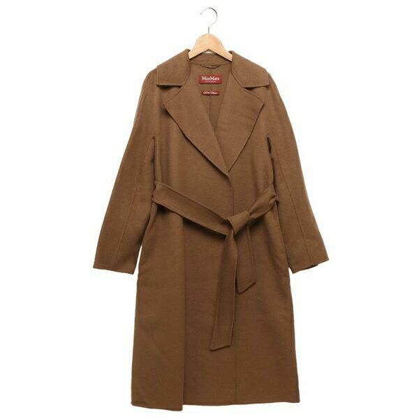 マックスマーラ コート クレス ウール カシミヤ シルク ダブルフェイス