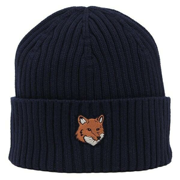 メゾンキツネ ニット帽 ビーニー フォックスヘッド メンズ レディース