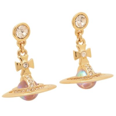 ヴィヴィアンウエストウッド ピアス ゴールド ピンク レディース