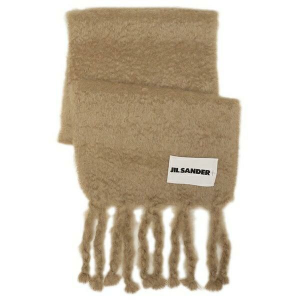 ジルサンダー マフラー ワイド フリンジ モヘア ウール レディース
