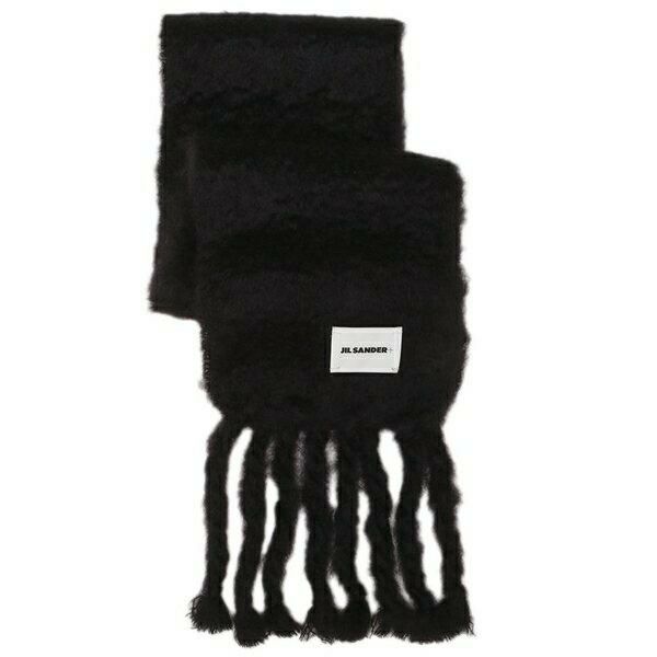 ジルサンダー マフラー ナロー フリンジ モヘア ウール レディース
